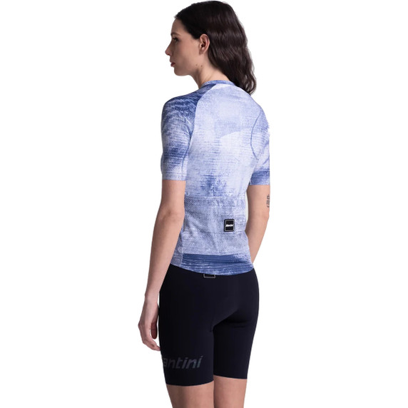 Santini Motion Short Sleeve Jersey Nautical Blue