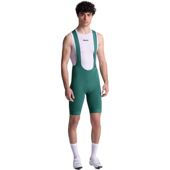 Santini Ready To Ride Bibshorts Olive Green