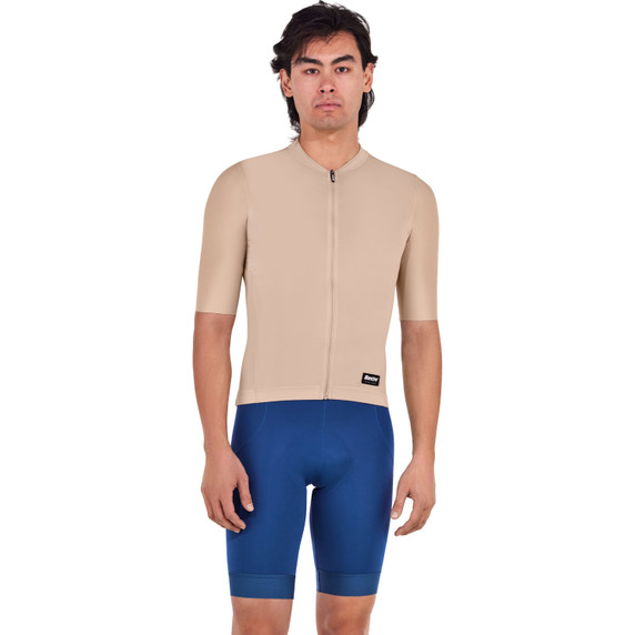 Santini Ready To Ride Short Sleeve Jersey Cappuccino