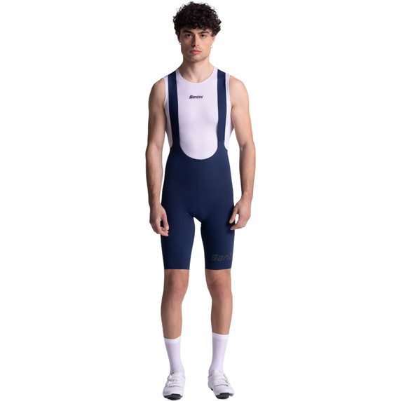 Santini Unico Edge Bibshorts Nautical Blue