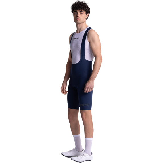 Santini Unico Edge Bibshorts Nautical Blue