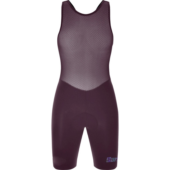 Santini Unico Edge Womens Bibshorts Burgundy