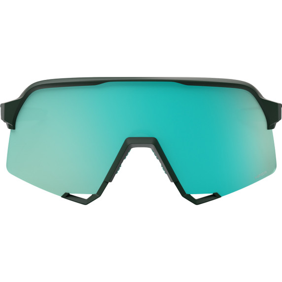 100% S3 Sunglasses Matte Juniper w/HiPER Mint Mirror Lens