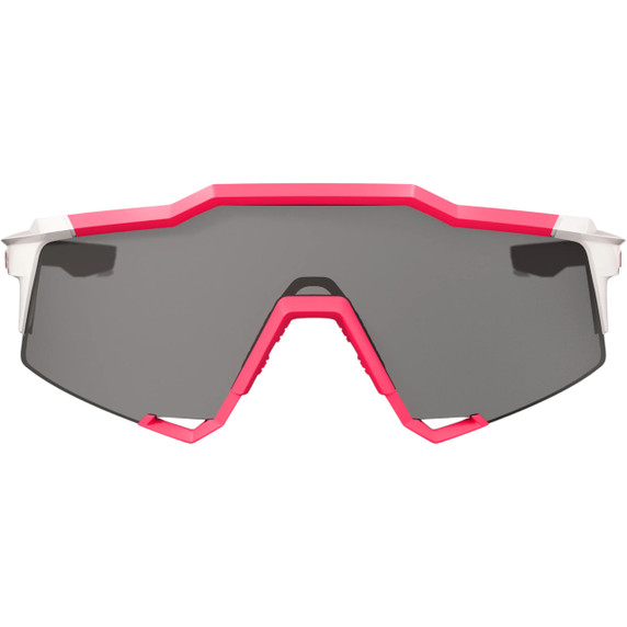 100% Speedcraft Sunglasses Puddy Pink White w/Smoke Lens