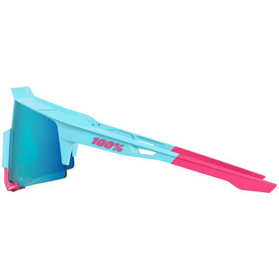 100% Speedcraft Sunglasses Tatis 4 w/Blue Topaz Mirror Lens