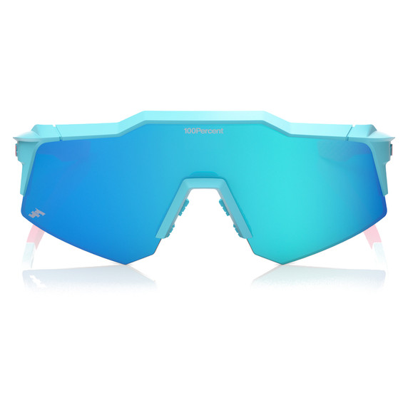 100% Speedcraft XS Sunglasses Tatis 4 w/Blue Topaz Mirror Lens