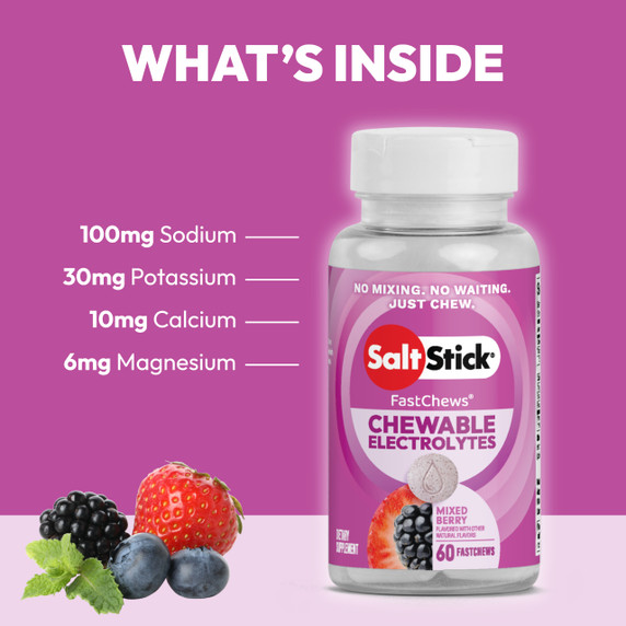 SaltStick Electrolyte FastChews Mixed Berry 10 Chew Packet