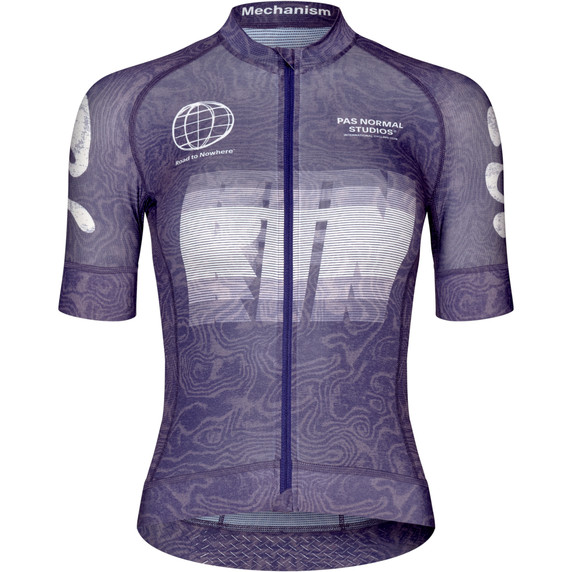 Pas Normal Studios Women's Mechanism Logo Jersey AOP RTN Dark Purple