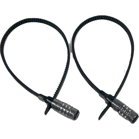 JetBlack Zip Tie Combo Lock Set Black