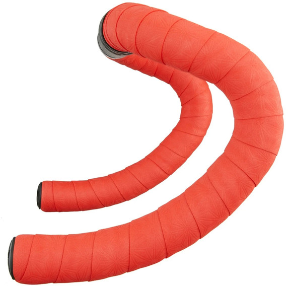 Supacaz Suave Bar Tape Red + Sliver Plugz