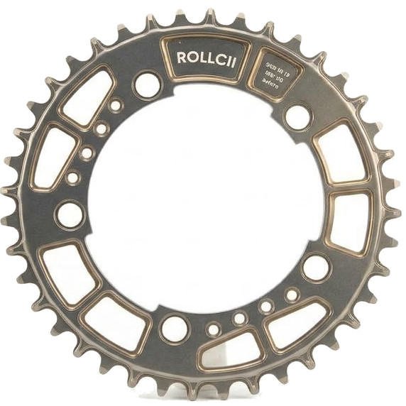 Veloci ROLLCii Rocker 1X 110BCD Chainring Polish Silver