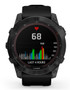 Garmin fenix 7X Sapphire Solar Multisport GPS Watch Carbon Grey DLC Titanium w/Black Band