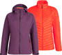 Mammut Convey 3-in-1 HS Womens Hooded Jacket Blackberry/Spicy
