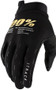100% Itrack Youth Gloves Black
