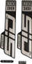 RockShox Sid SL Ultimate Fork Decal Kit Gloss Polar Foil for High Gloss Black