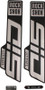 RockShox Sid Ultimate Fork Decal Kit Gloss Polar Foil for High Gloss Black