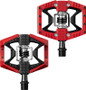 Crank Brothers Doubleshot (Half flat/Half clip-in) Pedals Black/Red