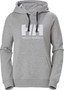 Helly Hansen HH Logo Womens Hoodie Grey Melange