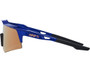 100% Speedcraft XS Sunglasses Gloss Cobalt Blue (HiPER Copper Mirror Lens)