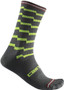 Castelli Unlimited 18 Socks Dark Grey/Electric Lime 2022