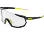 100% Racetrap 3.0 Sunglasses Gloss Black (Photochromic Lens)