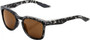 100% Hudson Sunglasses Matte Black Havana (Bronze Lens)