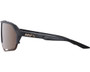 100% Norvik Sunglasses Soft Tact Crystal Black (HiPER Crimson Silver Mirror Lens)