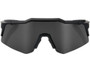 100% Speedcraft XS Sunglasses Soft Tact Black (Smoke Lens)