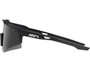 100% Speedcraft XS Sunglasses Soft Tact Black (Smoke Lens)