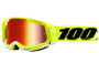 100% Racecraft 2 Goggles Yellow/Black (Mirror Red Lens)