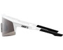 100% Speedcraft SL Sunglasses Matte White (HiPER Silver Mirror Lens)