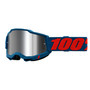 100% Accuri 2 MTB Goggles Mirror Silver Flash Lens Odeon Blue