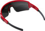 BBB Commander Sports Glasses Red Frame Smoke Red Lens