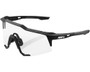100% Speedcraft Sunglasses Soft Tact Black (HiPER Red Multilayer Mirror Lens)