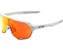 100% S2 Sunglasses Soft Tact Off White (HiPER Red Multilayer Mirror Lens)