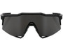 100% Speedcraft Sunglasses Soft Tact Black (Smoke Lens)