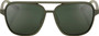 100% Kasia Round Sunglasses Soft Tact Army Green (Grey Green Lens)