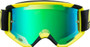 Bell Descender CrossBones MTB Goggles Hi-Viz Yellow/Black with Green Mirror Lens