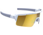 BBB Fuse Sunglasses Matte White Frame MLC Gold Lens