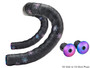 Supacaz Super Sticky Kush Galaxy Bartape Oil Slick w/ Oil Slick Plugs