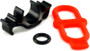 Exposure Lights QR Saddle Rail Bracket for Flare Black/Red