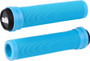 ODI Longneck SL Flangeless BMX Grips Aqua Blue