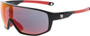 BZ Optics RST Black Sunglasses Red Mirror Lens