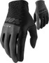 100% Celium Full Finger Gloves Black/Grey