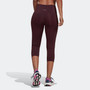 Adidas Own the Run 3/4 Womens Leggings Shadow Maroon