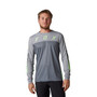 Fox Defend CEKT Mens MTB LS Jersey Light Grey 