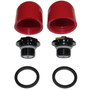 Fox Lower Leg Pressure Release Button Kit Red/Black 2022