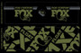 Fox Custom Fork and Shock Decal Kit 2021 Olive Drab