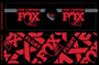 Fox Custom Fork and Shock Decal Kit 2021 Red
