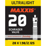 Maxxis Ultralight Schrader Valve Tube 20x1.90-2.125" 32mm